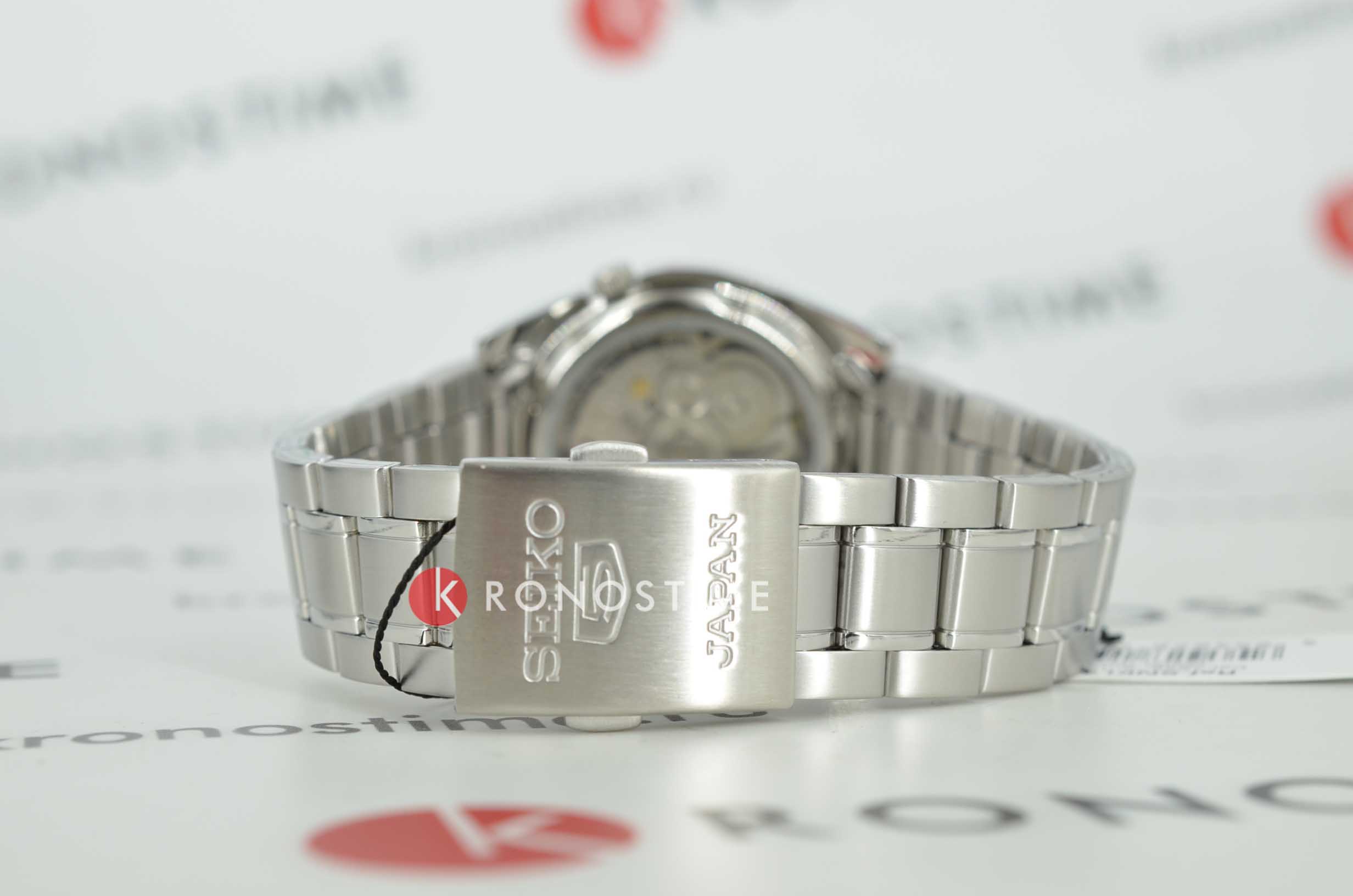 Seiko Seiko 5 Regular SNKL41J1 механические мужские часы часы крупный план белый циферблата